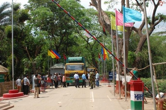 Indo-Bangla export import trade resumes at Akhaura check post Indo-Bangla export import trade resumes at Akhaura check post